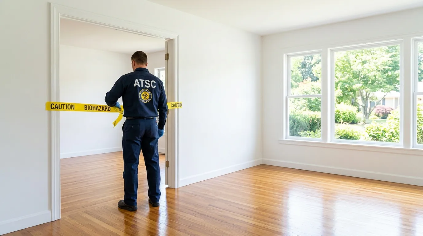 Certified biohazard cleanup crew performing Trauma Scene Cleanup in Blacklick Estates